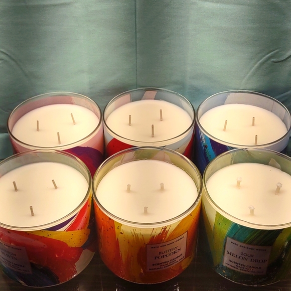 Bath & Body Works Summer Vibes Candles: Sour Melon Drop ect.. - Picture 2 of 2